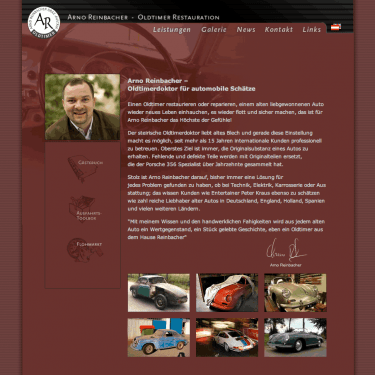 Webscreen Porsche356.at  375x375 - Website Archiv