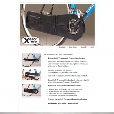 Webscreen Xerobike.com  375x375 - Website Archiv